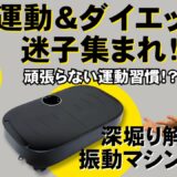 【1日10分】乗るだけで全身エクササイズ！ブルブル振動マシンの魅力を徹底解説【頑張らない新運動習慣】