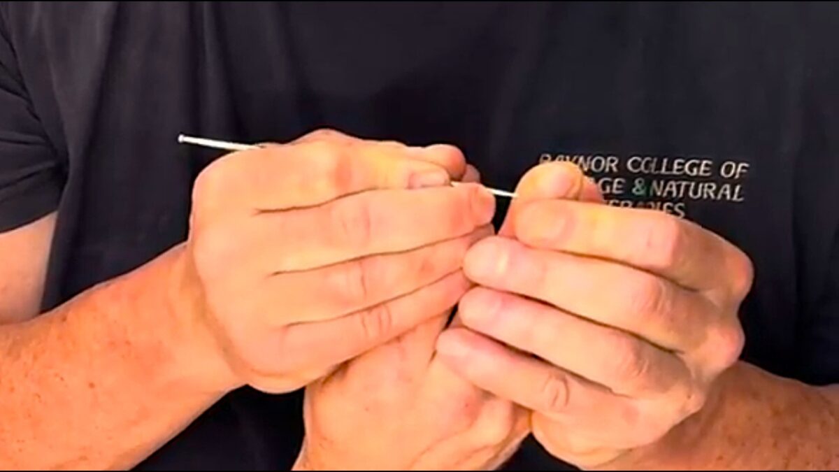 Intense hand massage using acupressure tools and Thai massage tools to increase pressure. Spencer 2