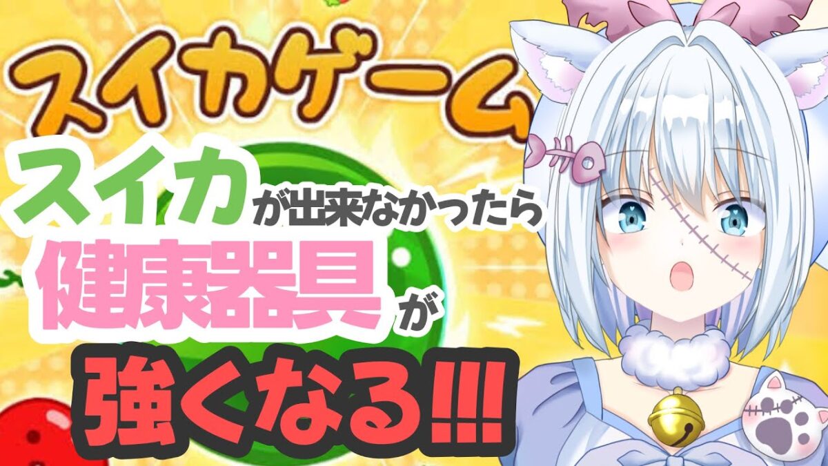 【健康器具/スイカゲーム】スイカが出来ないと健康になっちゃう！【ほにゃこ】