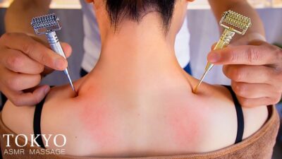 ASMR 肩こりを癒すツボマッサージで寝落ちしちゃう Massage therapy using acupuncture points