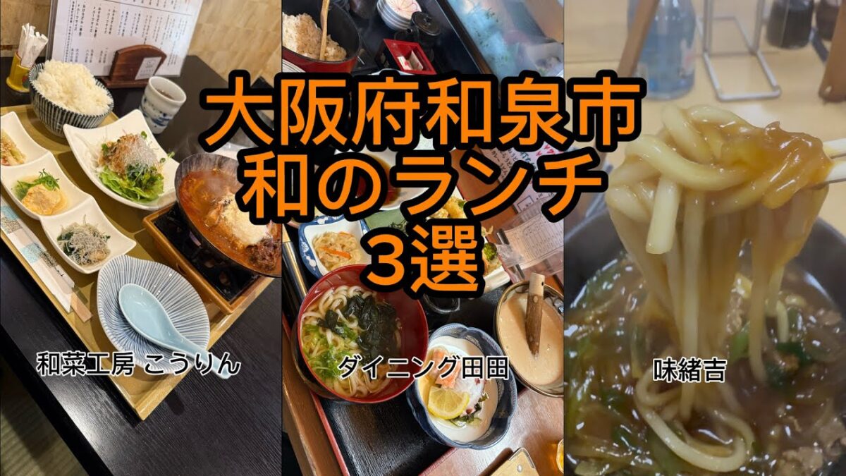 【大阪府和泉市】和食ランチ3選！地元民が選ぶ間違いない和の名店｜和菜工房こうりん・ダイニング田田・味緒吉