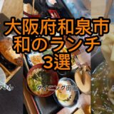 【大阪府和泉市】和食ランチ3選！地元民が選ぶ間違いない和の名店｜和菜工房こうりん・ダイニング田田・味緒吉