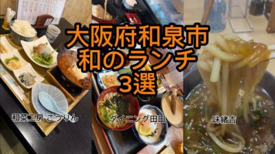 【大阪府和泉市】和食ランチ3選！地元民が選ぶ間違いない和の名店｜和菜工房こうりん・ダイニング田田・味緒吉