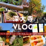東京【深大寺 Vlog】観光 おすすめ 食べ歩き・そば・グルメ ♪｜紅葉🍁｜人気 そば ランチ｜食べ歩き スイーツ｜らくやき 体験｜カフェ｜ベーグル🥯｜焼き菓子｜のんびり休日 散歩 デート♡