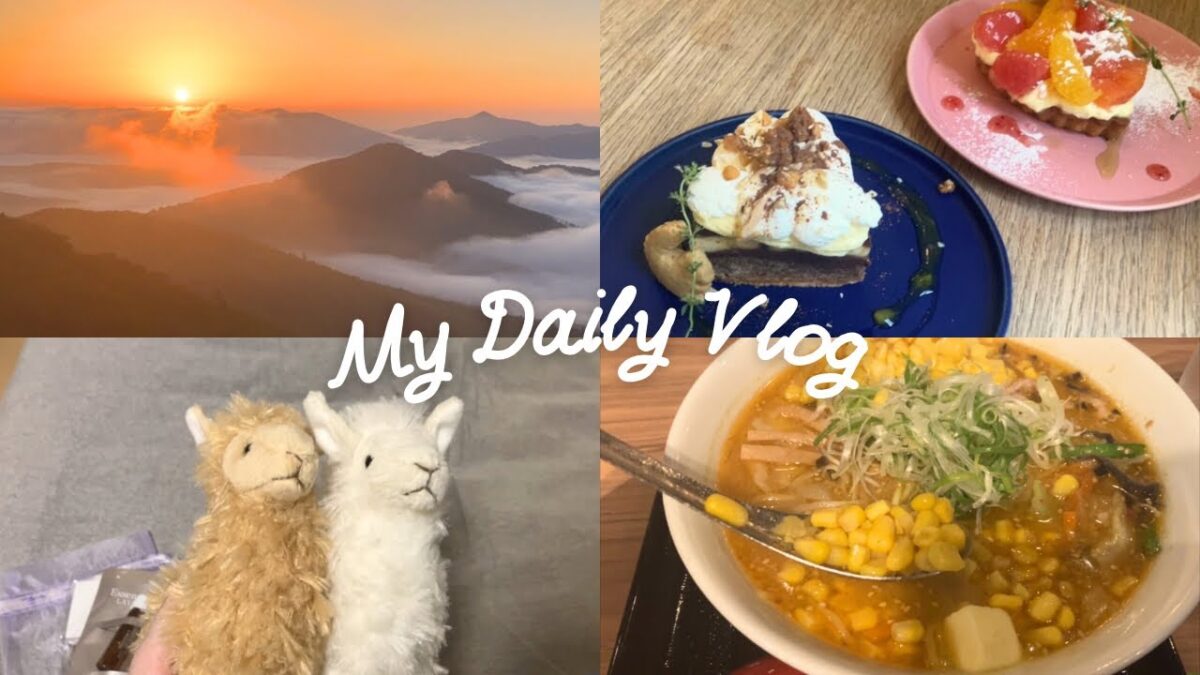 【vlog】9月の北海道旅行✈️part.3/トマム雲海テラス/リスと猫さんのカフェ/新千歳空港でお買い物