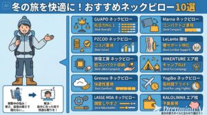 冬の旅行に最適なネックピロー10種類を用途別に比較したおすすめ一覧図解