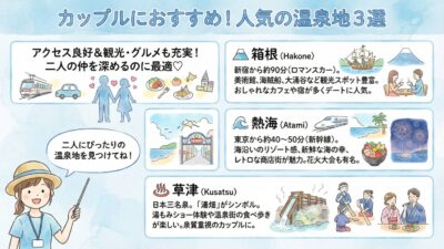 初めてのカップル温泉旅行完全ガイド｜記念日プランと予算相場