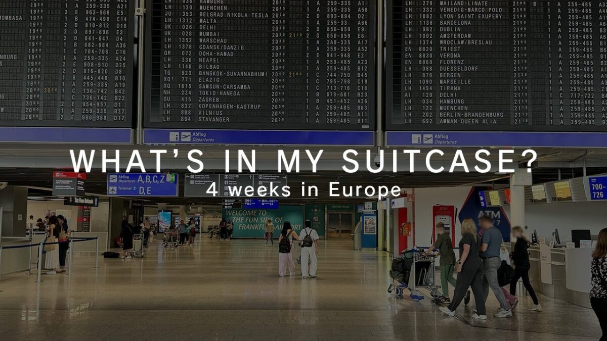 【スーツケースの中身】28日間ヨーロッパ旅｜海外旅行パッキング完全版｜肌荒れ対策アイテム