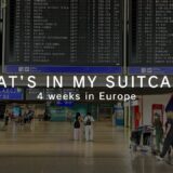 【スーツケースの中身】28日間ヨーロッパ旅｜海外旅行パッキング完全版｜肌荒れ対策アイテム