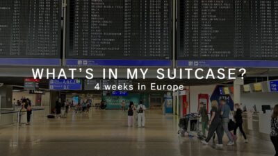 【スーツケースの中身】28日間ヨーロッパ旅｜海外旅行パッキング完全版｜肌荒れ対策アイテム