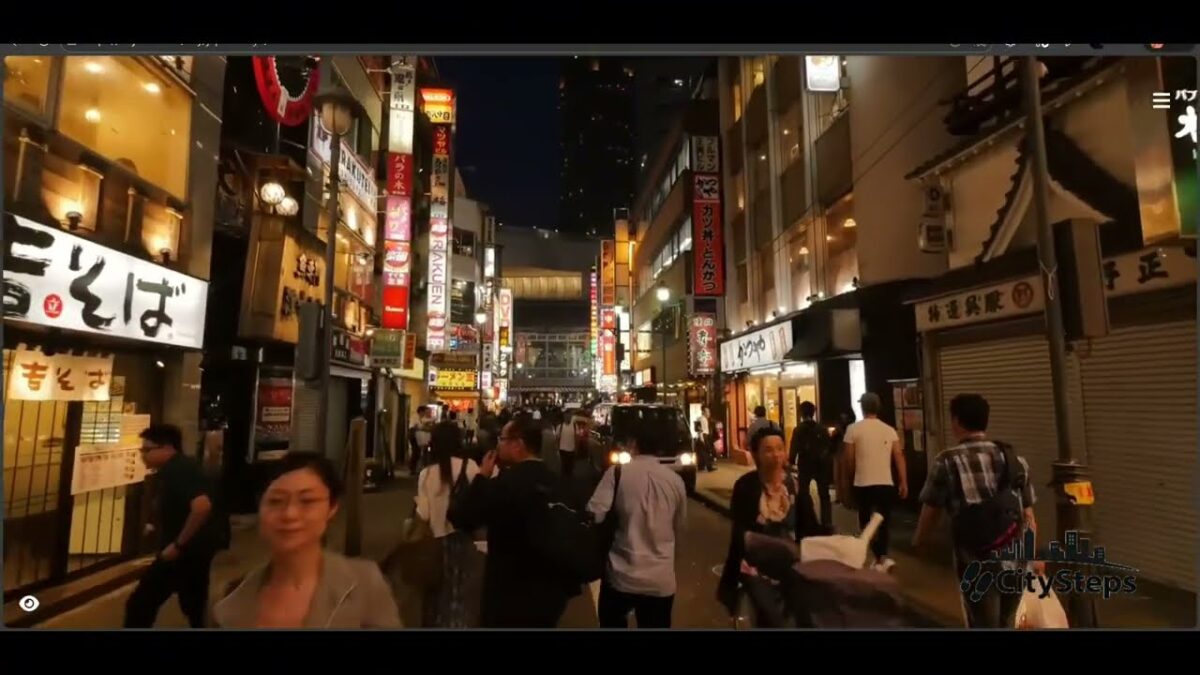 30-minute night walk in Tokyo