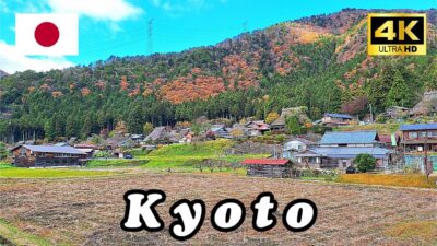 【4K】京都美山町秋天美翻了！茅草屋配紅葉根本完美組合😍🍁