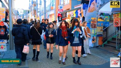 4K HDR Japan travel 2025 | Walk in Harajuku（原宿）Tokyo Japan |Relaxing Natural City ambience