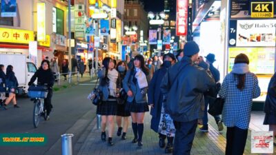 4K HDR Japan travel 2025 | Walk in Shibuya (渋谷) Tokyo Japan | Relaxing Natural City ambience