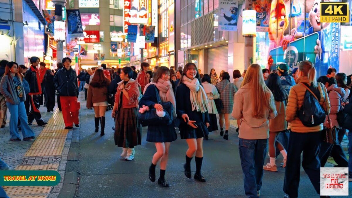 4K HDR Japan travel 2025 | Walk in Shibuya (渋谷) Tokyo Japan | Relaxing Natural City ambience