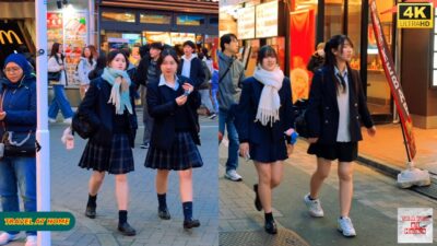 4K HDR Japan travel 2025 | Walk in Shibuya (渋谷) Tokyo Japan | Relaxing Natural City ambience