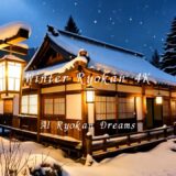 4K Japanese Ryokan in Winter | Peaceful Snowfall for Sleep & Study