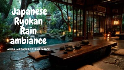5H Japanese Ryokan Rain – Deep Sleep, Focus & Stress Relief | 4K Ambience