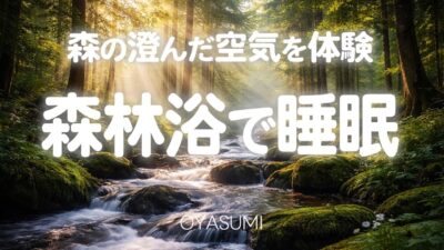 【睡眠用BGM】森の澄んだ空気を体験 森林浴で睡眠｜睡眠導入｜疲労回復 睡眠｜作業用BGM｜勉強 集中｜リラックス