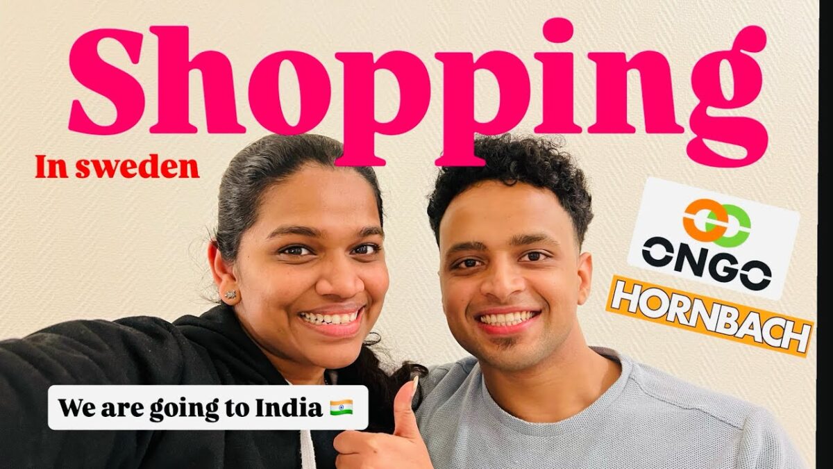 Best Shopping in Sweden: ONGO & Hornbach| Indian Couple Pre-Travel Shopping & Packing Chaos 😂😎