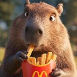 Capybara Tries McDonald’s for the First Time 🍔🌿 | Nature ASMR Mukbang
