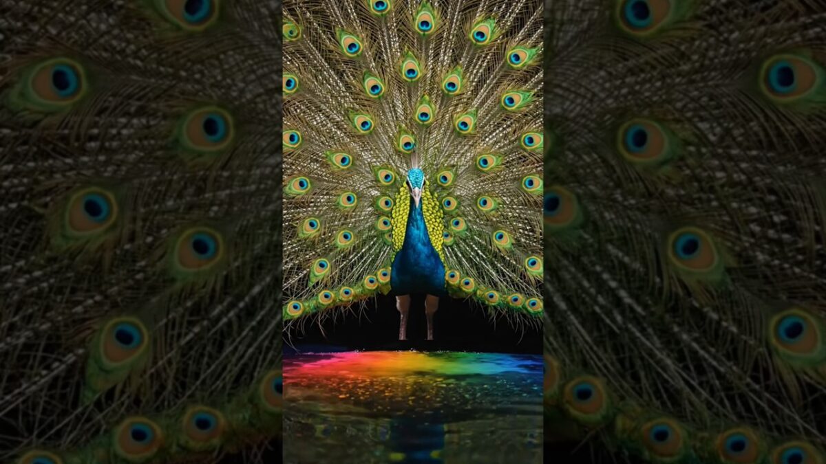 Dancing Peacock #shorts #asmr