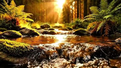 Evening Calm 🌅 | Soft Forest Stream & Gentle Nature ASMR to Unwind Your Day