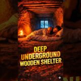 I Built a SECRET Underground Wooden Shelter! 😱 Ultimate Survival Dugout Camping #bushcraft