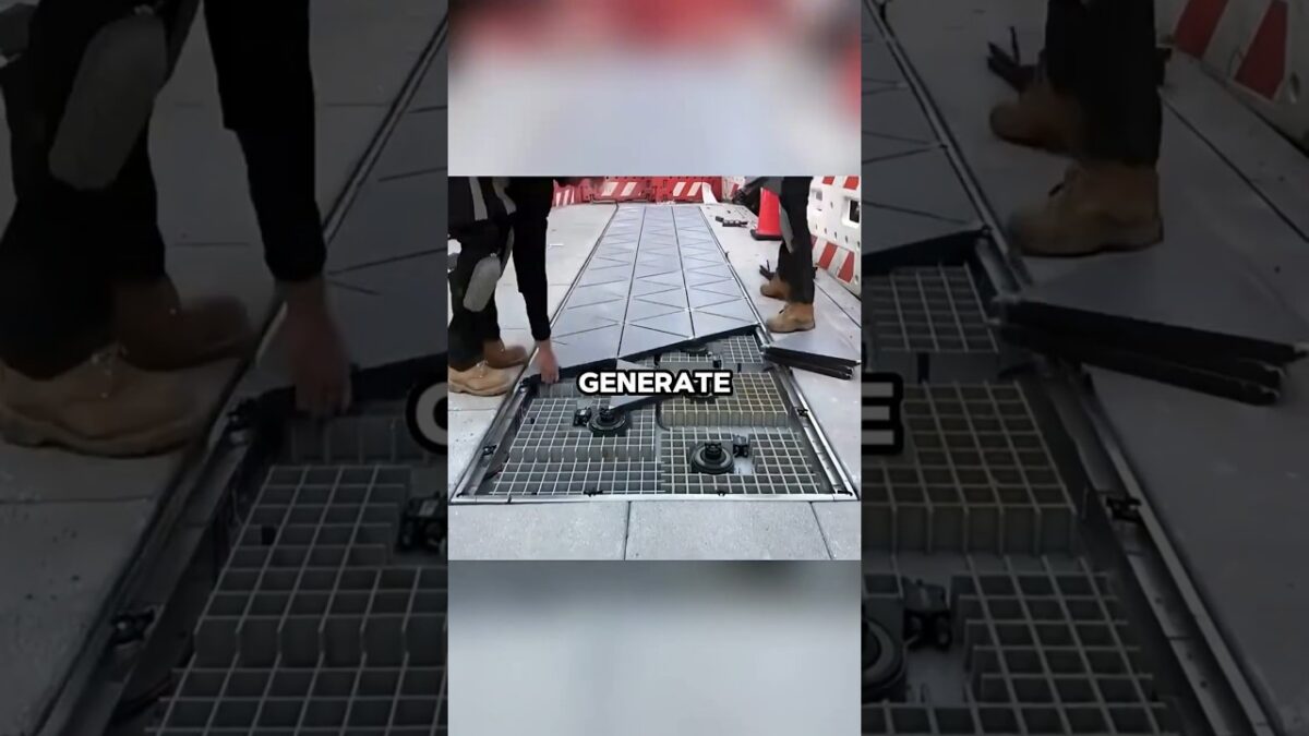 Japan’s Sidewalks Make Electricity When You Walk!⚡