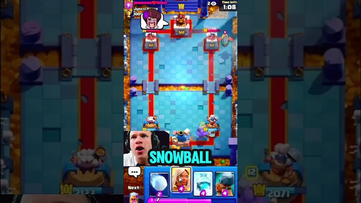 Jynxzi Can Pick Only What’s In The Middle😳👀 #jynxzi #clashroyale #bowlervibes