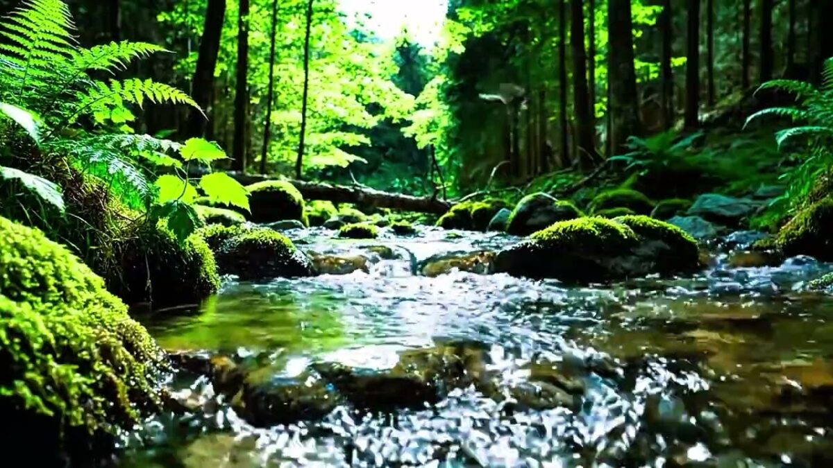 Morning Calm 🌞 | Fresh Forest Stream & Gentle Nature ASMR to Start Your Day Right