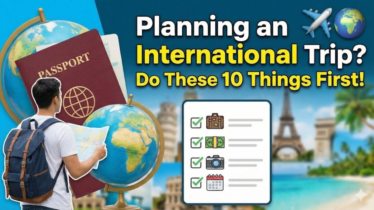 Planning an International Trip? Do These 10 Things First! ✈️🌍