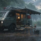 Rain on Campervan at Night in the Woods 🌧️ Pure Nature ASMR for Sleep