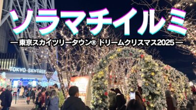 【TOKYO】東京スカイツリータウン® ドリームクリスマス2025｜ソラマチ夜景が別世界