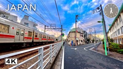 Tokyo Japan Calm Winter Evening Streets Walk | Japan Walking Tour【4K | 60fps】