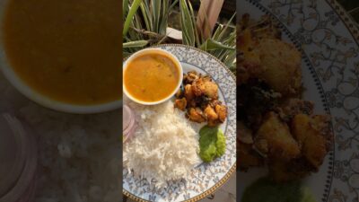 What’s in my lunch #indianfood #homemadefood #whatsinmyplate