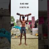 desi boy morning routine 🙏 #morning #discipline #bajrangbali #fitness