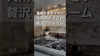 【温泉付きタワマン】贅沢ワンルームのお部屋紹介｜ロイヤルパークスタワー南千住 #お部屋さがし  #ルームツアー #タワマン