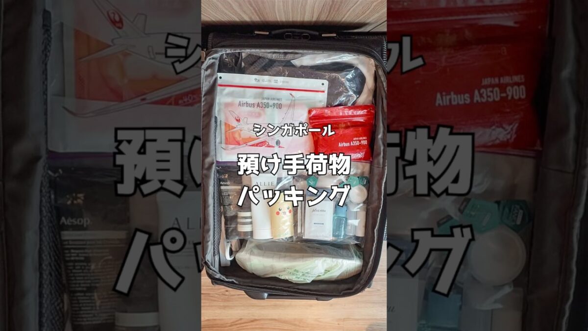 4泊5日シンガポール旅行✈︎預け手荷物パッキング🇸🇬