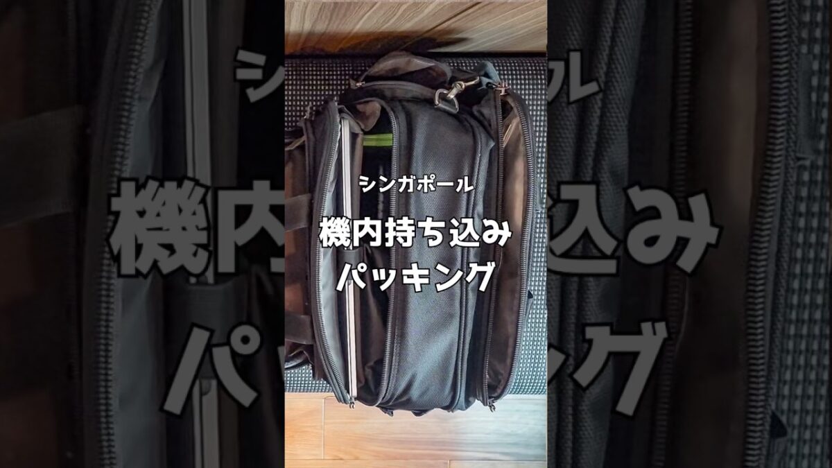 4泊5日シンガポール旅行✈︎機内持ち込みパッキング🇸🇬