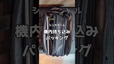 4泊5日シンガポール旅行✈︎機内持ち込みパッキング🇸🇬