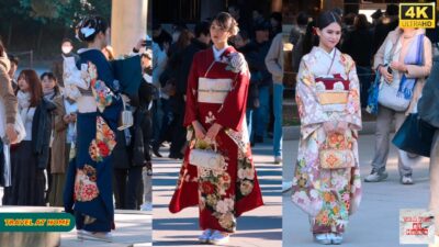4K HDR Japan Travel 2026 | Coming-of-age Ceremony (成人式) in Tokyo Japan | Seijin no Hi Street Scenes