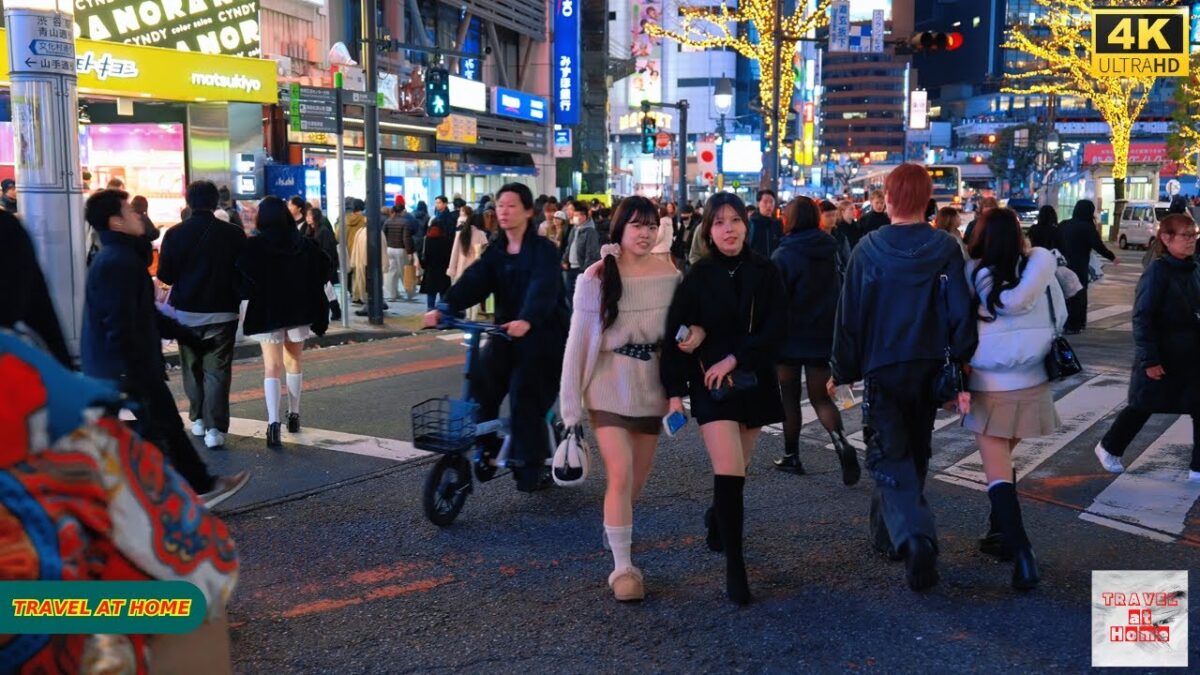 4K HDR Japan travel 2026 | Walk in Shibuya (渋谷) Tokyo Japan | Relaxing Natural City ambience