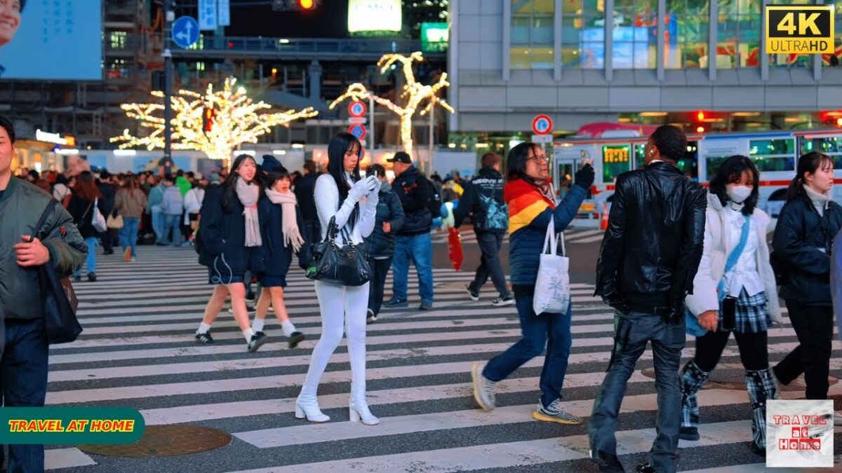 4K HDR Japan travel 2026 | Walk in Shibuya (渋谷) Tokyo Japan | Relaxing Natural City ambience