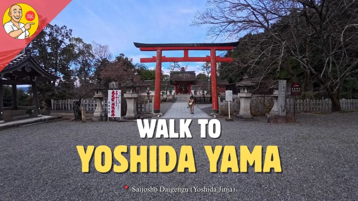 [4K HDR] 🇯🇵 WALKING IN KYOTO – YOSHIDA YAMA ⛩️