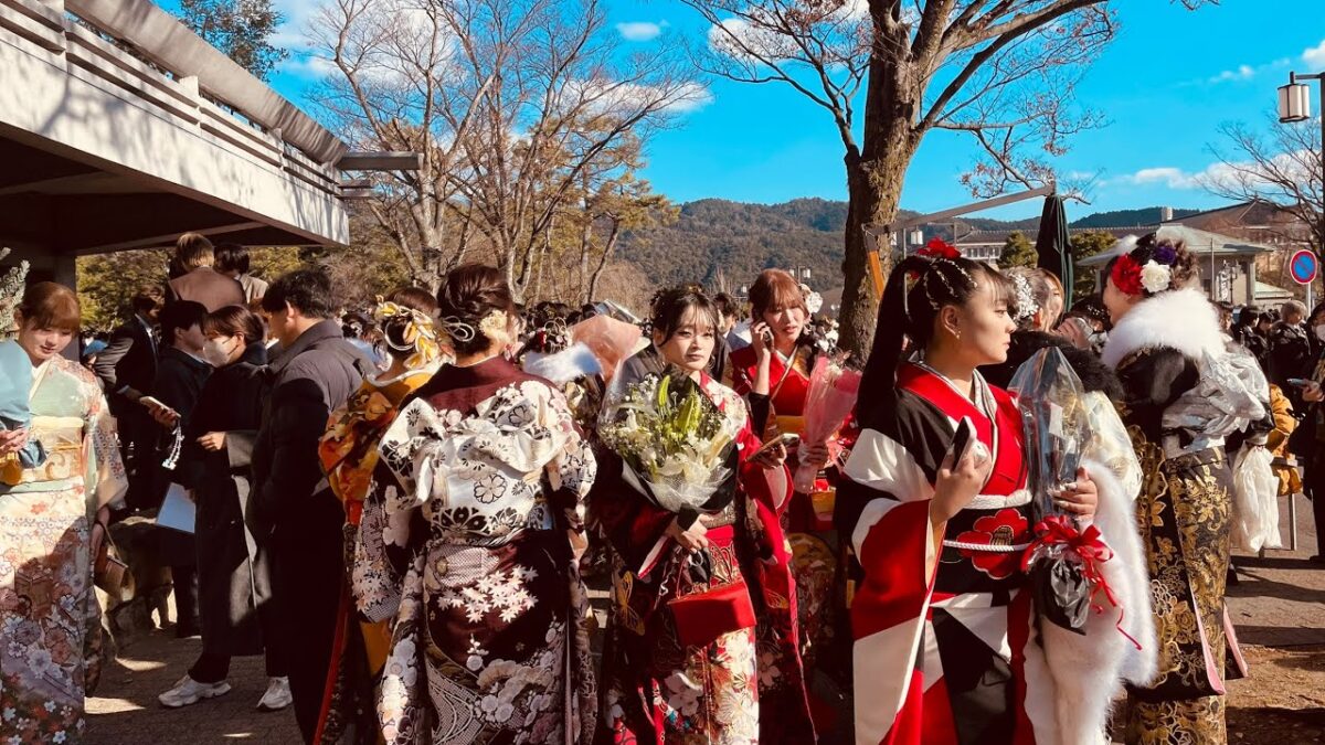 [4K] Kyoto Run&Walk 🇯🇵/2026成人式1/Random walker/downtown/Japan/Walking