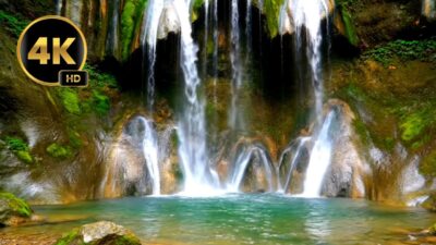 4K Waterfall Sounds for Deep Sleep & Relaxation | Nature ASMR to Calm Stress