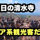 【4K】2026年1月24日（土）【大混雑】土曜の清水寺、アジア系観光客だらけだった