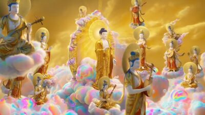 AI阿弥陀経 – AI Amida Sutra – | 4K | Collaboration with Ryuganji-Temple, Kyoto 京都 龍岸寺 | AURORA AURA