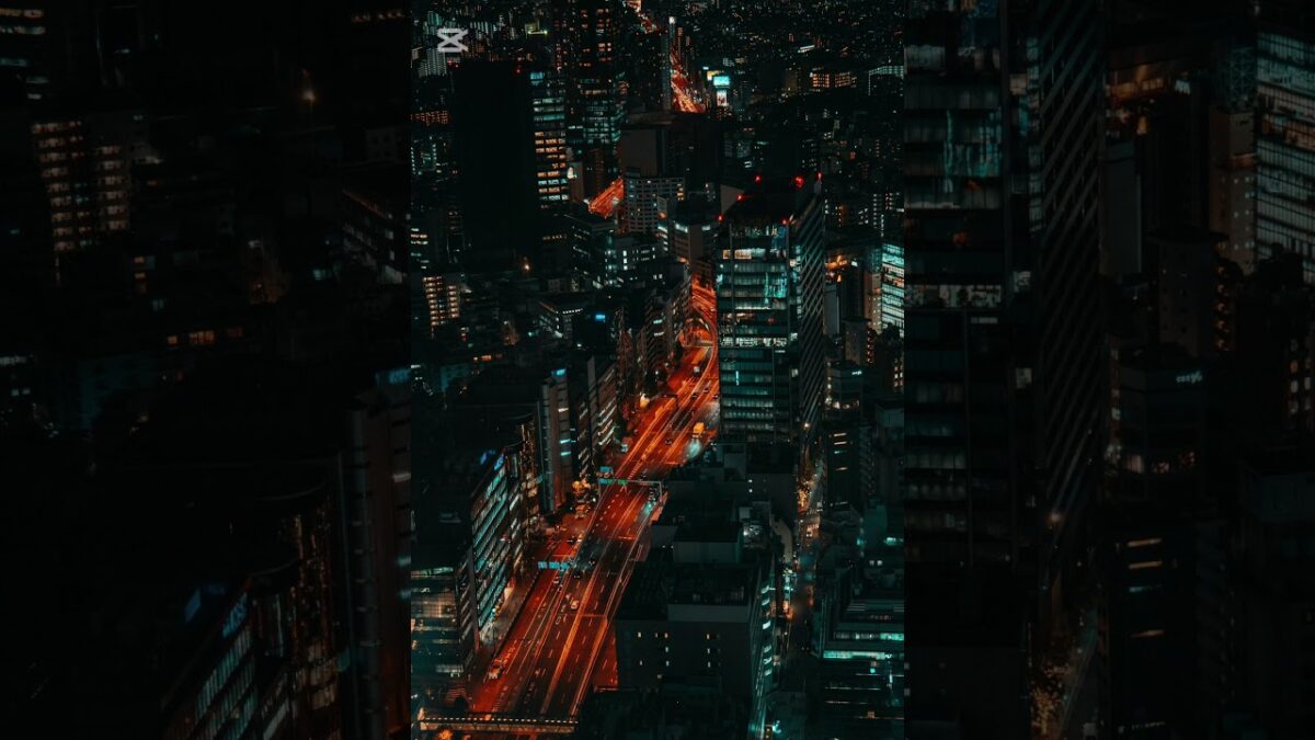 眠れない夜、静かな街の音と雨音 ASMR 4K